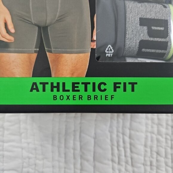 5 Pack Puma Boxer Brief Men's L 36-38 Athletic Fit Tag Free NIB Active Stretch - Picture 8 of 11